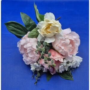 IKEA SMYCKA Artificial Peony Bouquet Pink White Lovely!